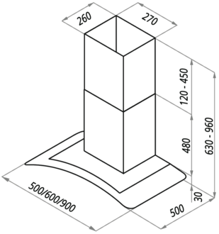 Вытяжка Maunfeld ANCONA PLUS C 50 черный