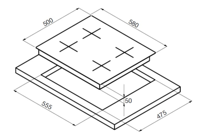 Варочная панель Korting HG 6115 CTRI