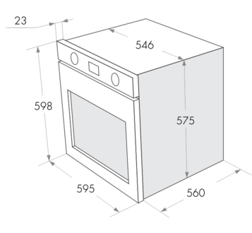 Комплект Maunfeld: панель MGHS.53.71S + электрический шкаф MEOC.674S1