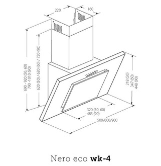 Вытяжка AKPO WK-4 Nero eco 60 оранжевый