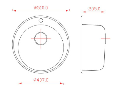 Врезная мойка Matteo 510А 