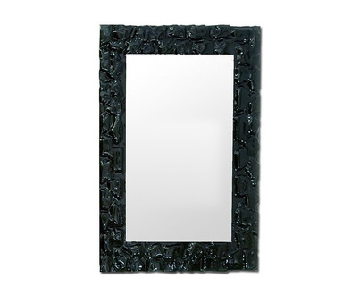 Зеркало Dubiel Vitrum Pompea Rectangle 80х90 (белое стекло)